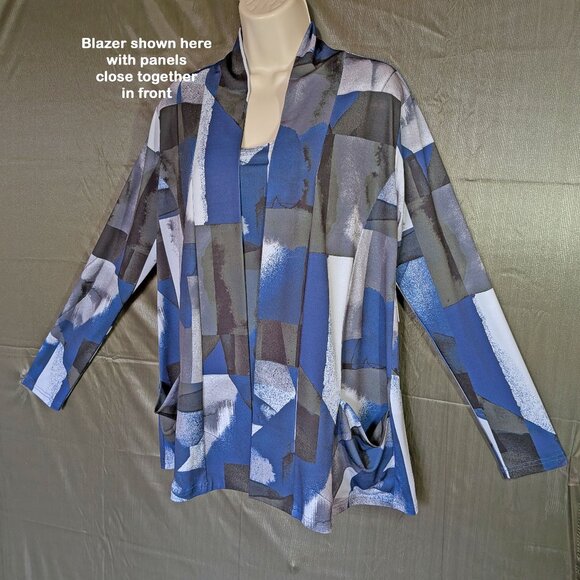 NWT 38" bust vintage SIMPLI tank top & blazer set, Boho Chic, Made in Canada - Picture 13 of 17